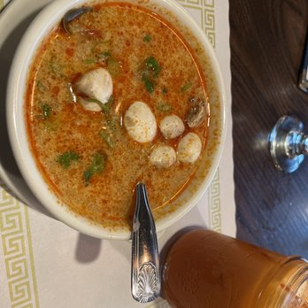 Blue Elephant Restaurant - Bowl of Tom Kha Gai - Thai Near Me - Wilbraham, Massachusetts