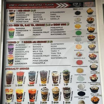 Bobablastic - drinks menu - Bubble Tea Near Me - McMinnville, Oregon