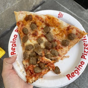 Regina Pizzeria - Cold sausage pizza - Pizza Near Me - Boston, Massachusetts