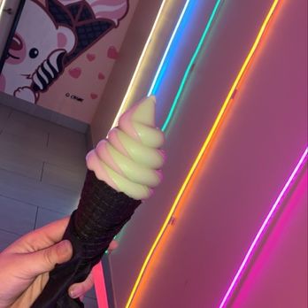 Fluffy Bear - Matcha + cookies and cream on caracol cone. - Ice Cream & Frozen Yogurt Near Me - Laguna Hills, California