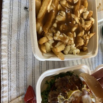 Yonge Burger - Yonge burger, small poutine. - Burgers Near Me - North York, Ontario