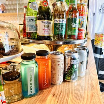 Pizza Kat - a variety of drinks and condiments - Pizza Near Me - Portland, Oregon