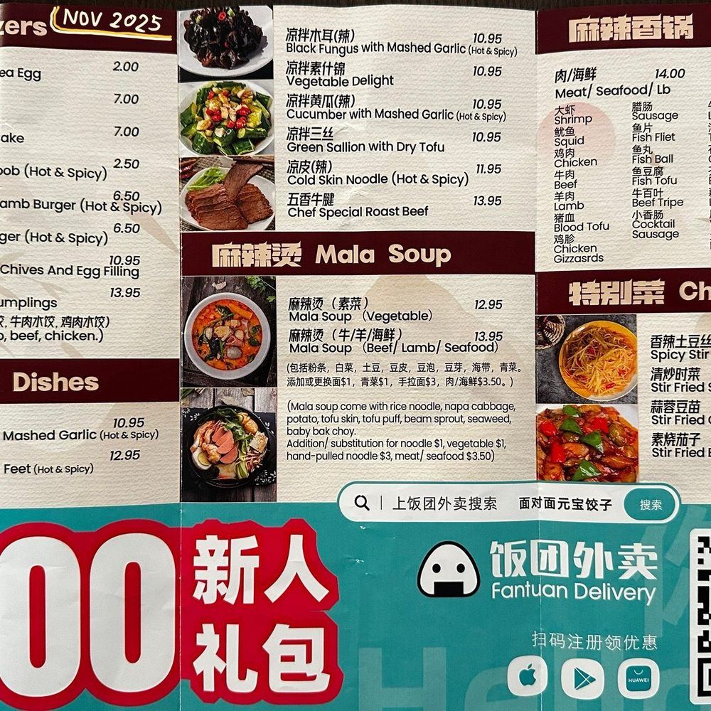 MDM Noodles - Menu - Nov 2025 - Chinese Near Me - Brighton, Massachusetts