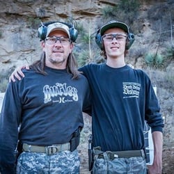 Sierra Element Tactical Firearms Training - Father son time during low light pistol course