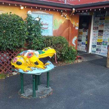 San Carlos Restaurant - Eclectic license plate collection and ceramic frog. - Mexican Near Me - Bainbridge Island, Washington San Carlos Restaurant - Eclectic license plate collection and ceramic frog. - Mexican Near Me - Bainbridge Island, Washington