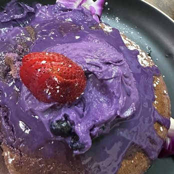 Guieb Cafe - Ube Mascarpone Pancake - New American Near Me - Aiea, Hawaii Guieb Cafe - Ube Mascarpone Pancake - New American Near Me - Aiea, Hawaii
