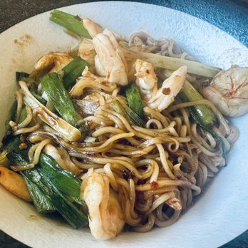 Dragon House - D4. Shrimp and Scallion Noodles - Chinese Near Me - Southlake, Texas Dragon House - D4. Shrimp and Scallion Noodles - Chinese Near Me - Southlake, Texas