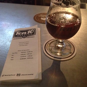 Ten10 Brewing Co - Chocolate Cherry Brown - Sandwiches Near Me - Orlando, Florida