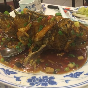 J J Garden - Deep fried Szechuan style seabass - Chinese Near Me - Jackson Hts, New York J J Garden - Deep fried Szechuan style seabass - Chinese Near Me - Jackson Hts, New York