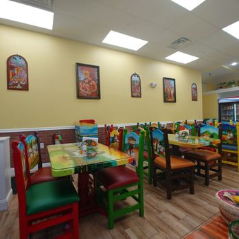 Brenda Lee Restaurant - brightly colored tables and chairs - Mexican Near Me - Dover, New Jersey