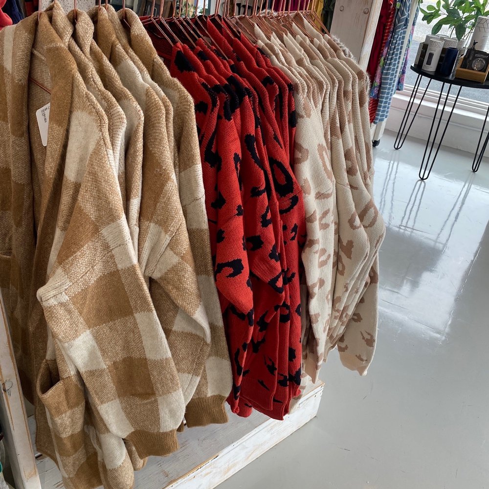 Whimsy Whoo Boutique - COMFY outerwear and Cardigans - Shoe Stores Near Me - Fayetteville, Arkansas