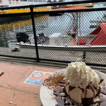 Flatbread Company - We splurged for a fabulous dessert of warm brownie and local ice cream. Divine!! - Pizza Near Me - Portland, Maine
