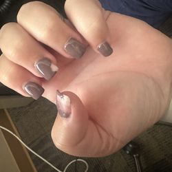 Hair and Nails 2000 - Gel chipped off the next day! Still wet and she put white tips on NOT FOR FRENCH NAILS!