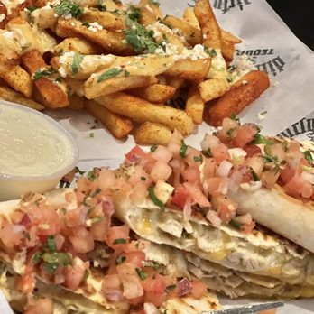 Dirty Taco and Tequila - Patchogue - Plain pulled chicken quesadilla and Mexican street fries. - Tacos Near Me - Patchogue, New York