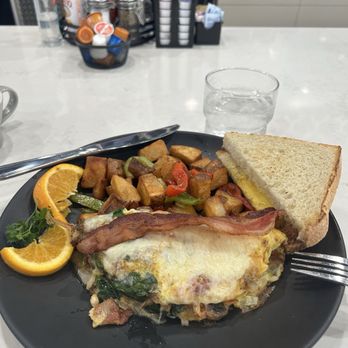 Mario’s Early Toast - Perfecto omelette with home fries and sourdough toast. - Breakfast & Brunch Near Me - Folsom, California Mario’s Early Toast - Perfecto omelette with home fries and sourdough toast. - Breakfast & Brunch Near Me - Folsom, California
