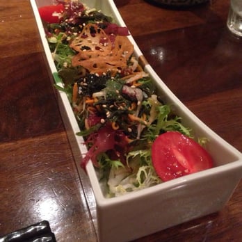 Minami - Seaweed salad with lotus chips. - Japanese Near Me - Vancouver, British Columbia Minami - Seaweed salad with lotus chips. - Japanese Near Me - Vancouver, British Columbia