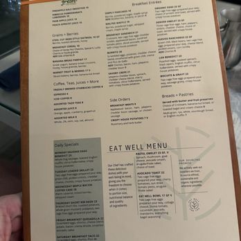 Grill & Vine - Breakfast Menu 10/31/24 - Salad Near Me - Denver, Colorado