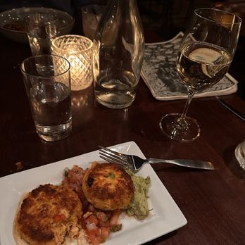 Tapas 177 Lounge - Salmon cakes and white wine - Tapas/Small Plates Near Me - Rochester, New York Tapas 177 Lounge - Salmon cakes and white wine - Tapas/Small Plates Near Me - Rochester, New York