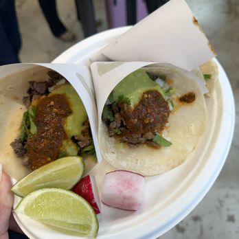 Los Tacos No 1 - Carnitas Tacos with red salsa - Tacos Near Me - New York, New York Los Tacos No 1 - Carnitas Tacos with red salsa - Tacos Near Me - New York, New York