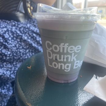 CoffeeDrunk - Blueberry brown sugar latte (sub expresso with matcha) - Coffee & Tea Near Me - Long Beach, California CoffeeDrunk - Blueberry brown sugar latte (sub expresso with matcha) - Coffee & Tea Near Me - Long Beach, California