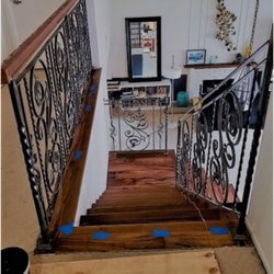 Kingston's Welding & Fabrication - Custom stairs, Guardrails, wooden handrails. Also installed custom hardwood flooring.