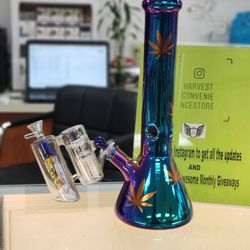 Harvest Convenience & Bong Store - Dream colour Bong with dual chamber ash catcher. @ Harvest Convenience & Bong Store