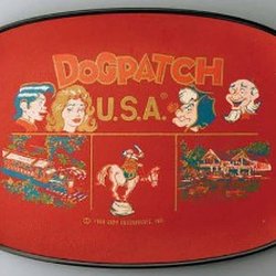 Bo Kay Florist & Memories Antiques - Plastic serving tray in red hard to find color
