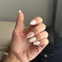 Top Nails - Acrylic nail set with design
