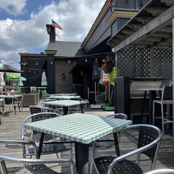 O’Brien’s Public House - On the patio with the dogs