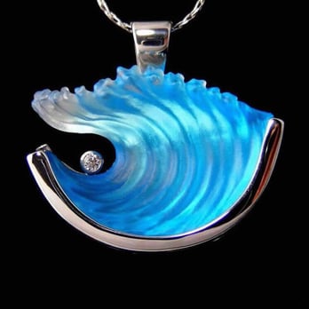 Soos Jewelry Design - We carry Bezak Glass waves in 14k gold & Sterling Silver. - Jewelry Near Me - Venice, Florida Soos Jewelry Design - We carry Bezak Glass waves in 14k gold & Sterling Silver. - Jewelry Near Me - Venice, Florida
