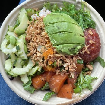 The Ono Poke - Large BYOB Poke Bowl (salmon & spicy tuna) - Poke Near Me - Homewood, Alabama