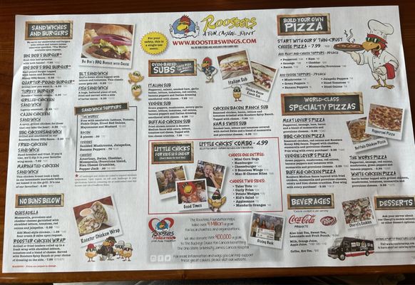 Menu photo 2 Roosters New Albany New Albany, OH Menu photo 2 Roosters New Albany New Albany, OH