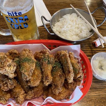 ChimcKing - Soy Garlic 20 pcs, cold Asahi, pickled diakon and a side of rice. - Chicken Wings Near Me - Beaverton, Oregon ChimcKing - Soy Garlic 20 pcs, cold Asahi, pickled diakon and a side of rice. - Chicken Wings Near Me - Beaverton, Oregon