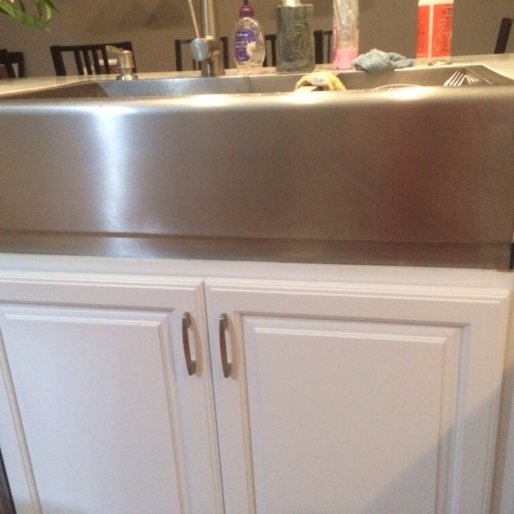 Centex Cabinets - Farm sink not fit correctly. - Kitchen & Bath Near Me - Austin, Texas Centex Cabinets - Farm sink not fit correctly. - Kitchen & Bath Near Me - Austin, Texas