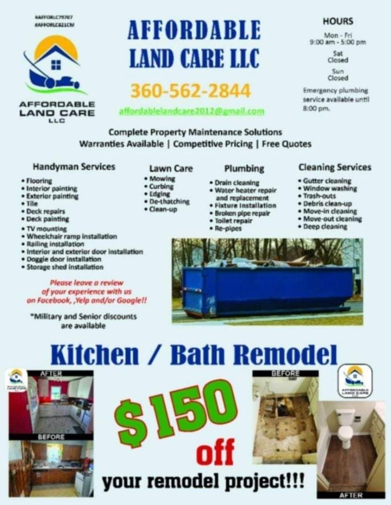 Slide of Affordable Land Care