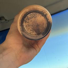 Wow when I thought it couldn't get worse my coffee was disappointingly filled with coffee grounds at the bottom Wow when I thought it couldn't get worse my coffee was disappointingly filled with coffee grounds at the bottom