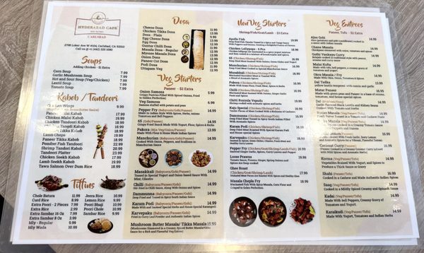 Menu photo 2 Hyderabad Cafe Indian Cusine Carlsbad, CA Menu photo 2 Hyderabad Cafe Indian Cusine Carlsbad, CA