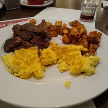 Bob Evans - Suppose to be hard scramble eggs with crispy home fries and sausage patties. The fries are mush. - Breakfast & Brunch Near Me - Chantilly, Virginia Bob Evans - Suppose to be hard scramble eggs with crispy home fries and sausage patties. The fries are mush. - Breakfast & Brunch Near Me - Chantilly, Virginia