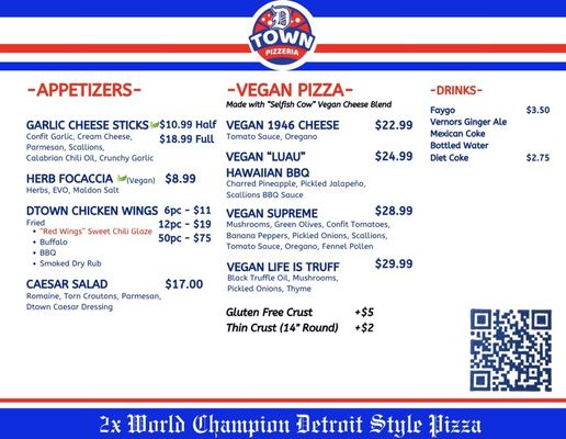 Menu photo 6 dtown pizzeria West Hollywood, CA Menu photo 6 dtown pizzeria West Hollywood, CA