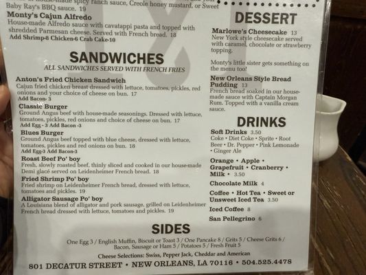 Menu photo 8 Monty's on the Square New Orleans, LA Menu photo 8 Monty's on the Square New Orleans, LA