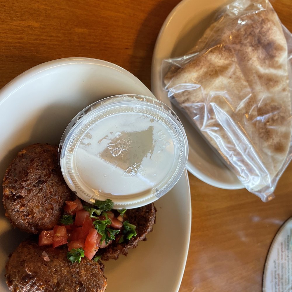 Aladdin's Eatery - Grandview - Falafel with Tahini Lemon Dressing. Pita side. - Middle Eastern Near Me - Columbus, Ohio