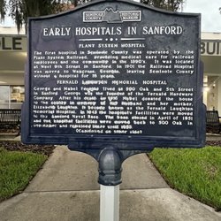 Early Hospitals in Sanford Historical Marker