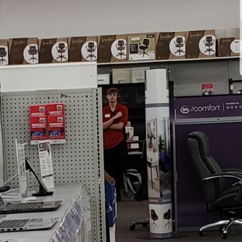 OfficeMax - Employee secretly from the distance spying on me...beside the fact that they have a ton of cameras all over. - Office Equipment Near Me - Henderson, Nevada