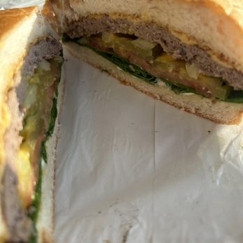 Annie's Hamburgers - Cheeseburger. Veggies on the bottom. - Burgers Near Me - Houston, Texas