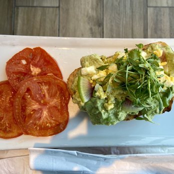 Ballast Point Brewing Long Beach - Avocado Toast was delectable! Boiled egg included; sprinkled on top of the avocado. - Breweries Near Me - Long Beach, California