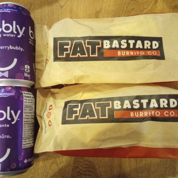 Fat Bastard Burrito - Small chicken burritos. Was only $5.99 each on National Burrito Day April 4, 2024. And each came with a drink! What a great deal. - Mexican Near Me - Ottawa, Ontario