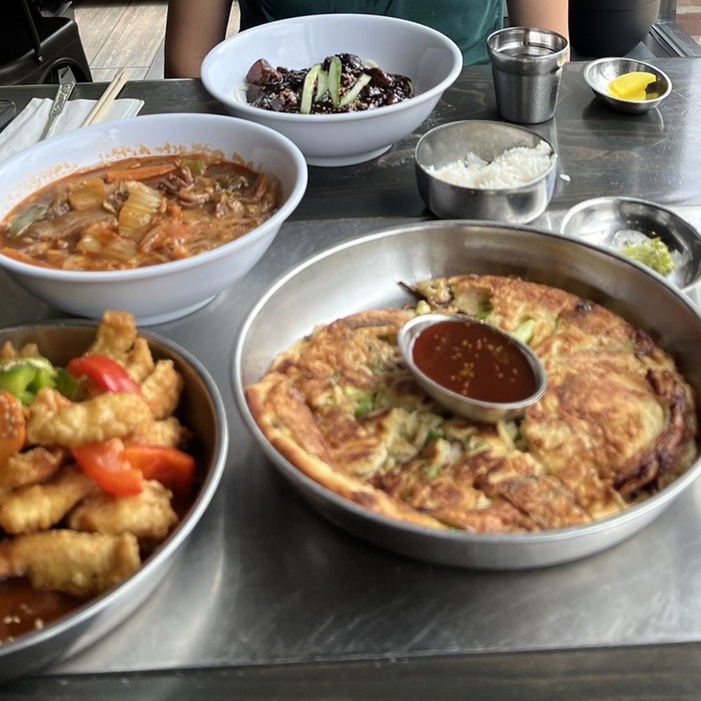 Tomukun Korean Barbeque - SEAFOOD PANCAKE, JAJANGMYUN, TANGSOOYOOK - Korean Near Me - Ann Arbor, Michigan Tomukun Korean Barbeque - SEAFOOD PANCAKE, JAJANGMYUN, TANGSOOYOOK - Korean Near Me - Ann Arbor, Michigan