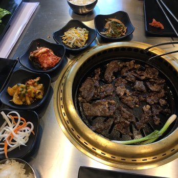 Gogi Yogi - Sides and bulgogi meat. - Korean Near Me - Washington, DC, District of Columbia