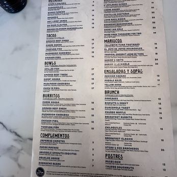 Buen Provecho - Menu - Mexican Near Me - Long Beach, California