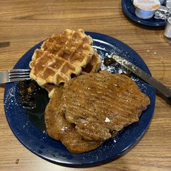 "Chicken and Waffles" or at least that's what they called it...